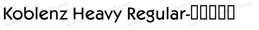 Koblenz Heavy Regular字体转换